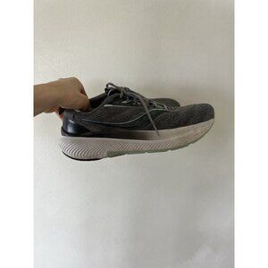 Saucony Echelon 10.5 W Wide Women's Charcoal Gray Green Lace Up Athletic Shoes